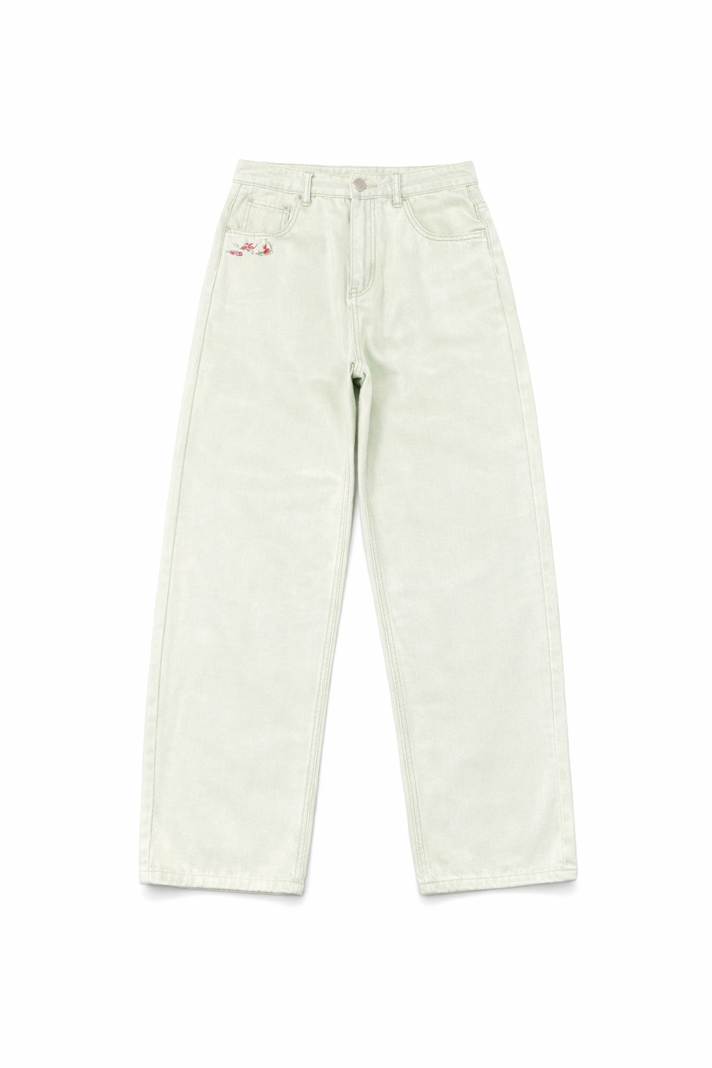 Embroidered Graphic Denim Jeans
