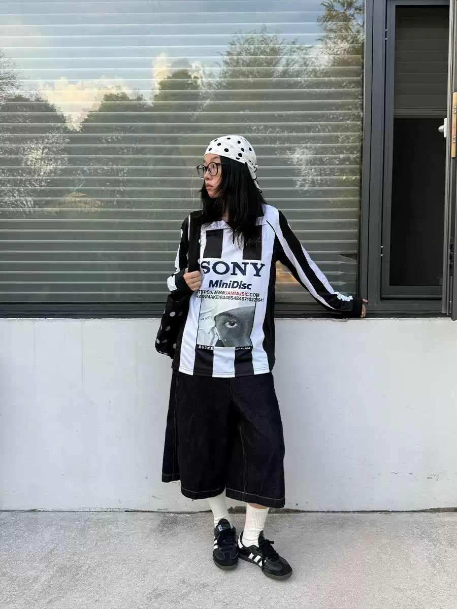 Retro Stripe Eye Top