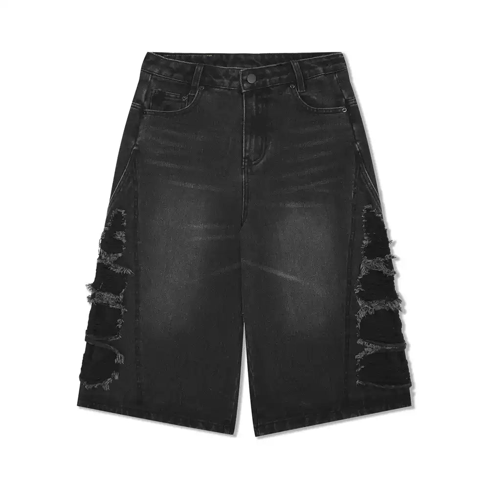 Ripped Side Grunge Shorts