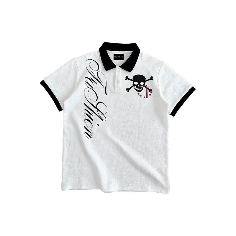 Shadow White Polo Shirt – Streetwear