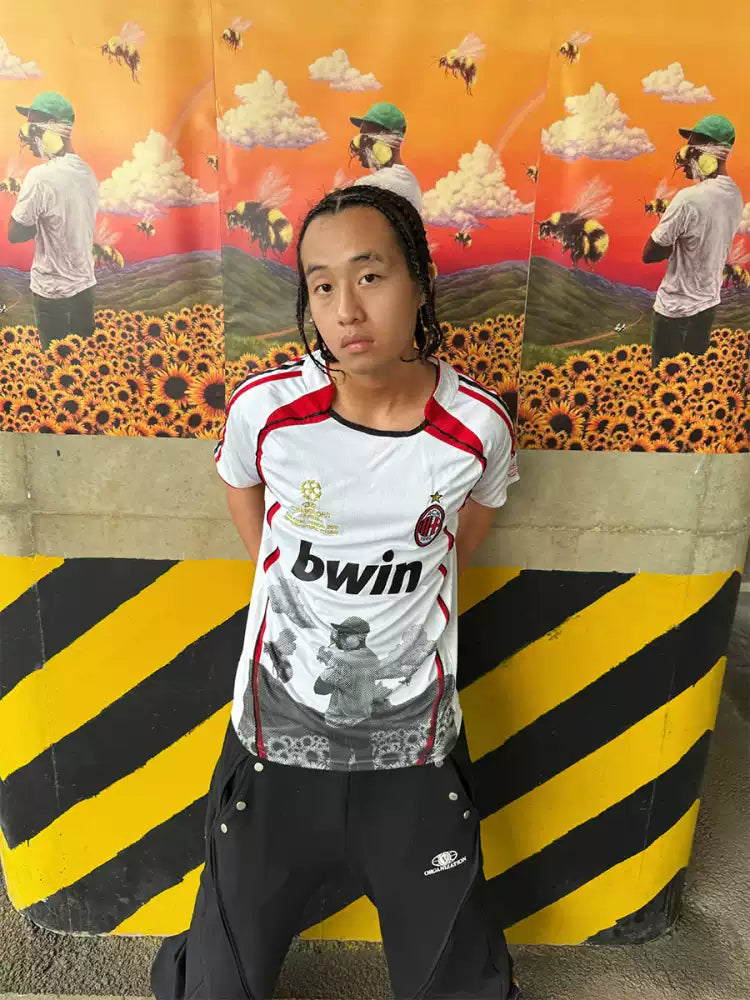 Milan Retro Sketch Jersey