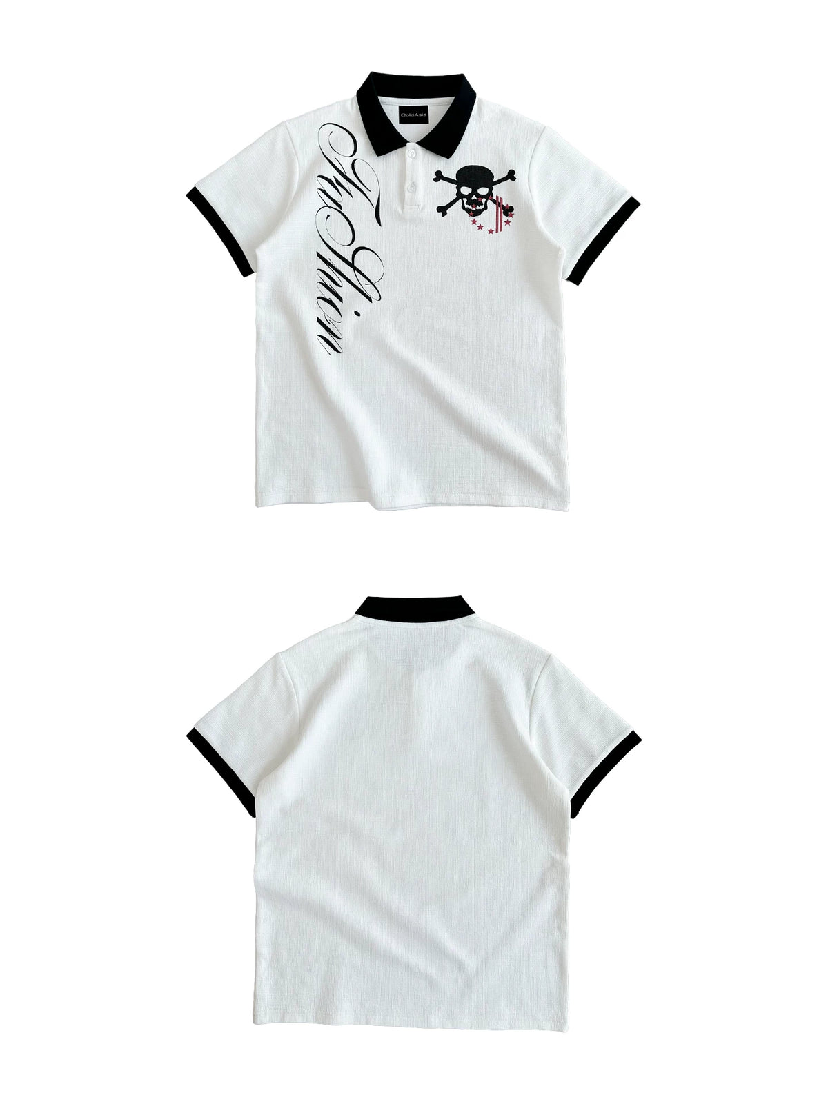 Shadow White Polo Shirt – Streetwear