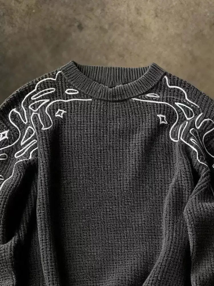 Dark Flame Knit Sweater