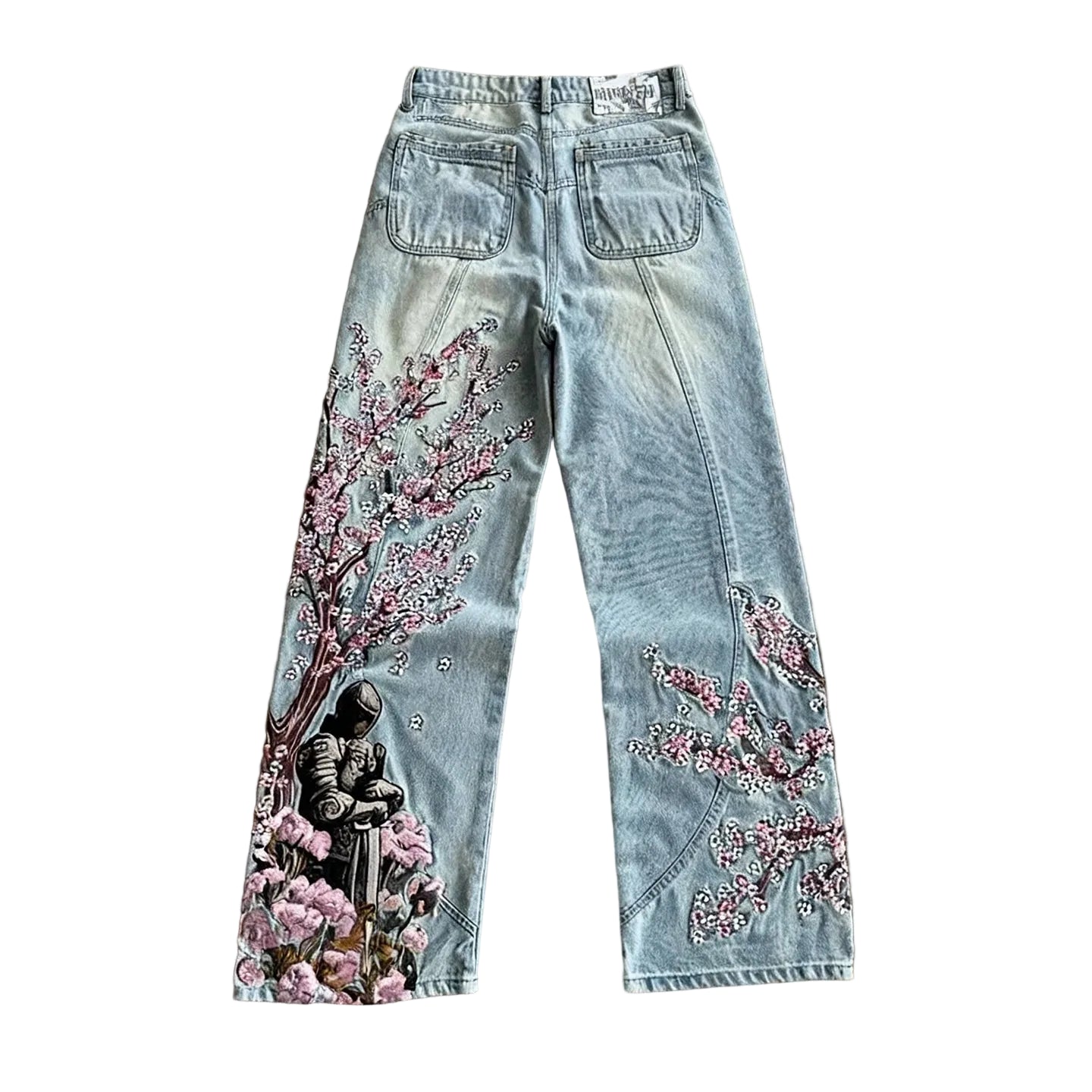 Baggy Embroidered Streetwear Jeans