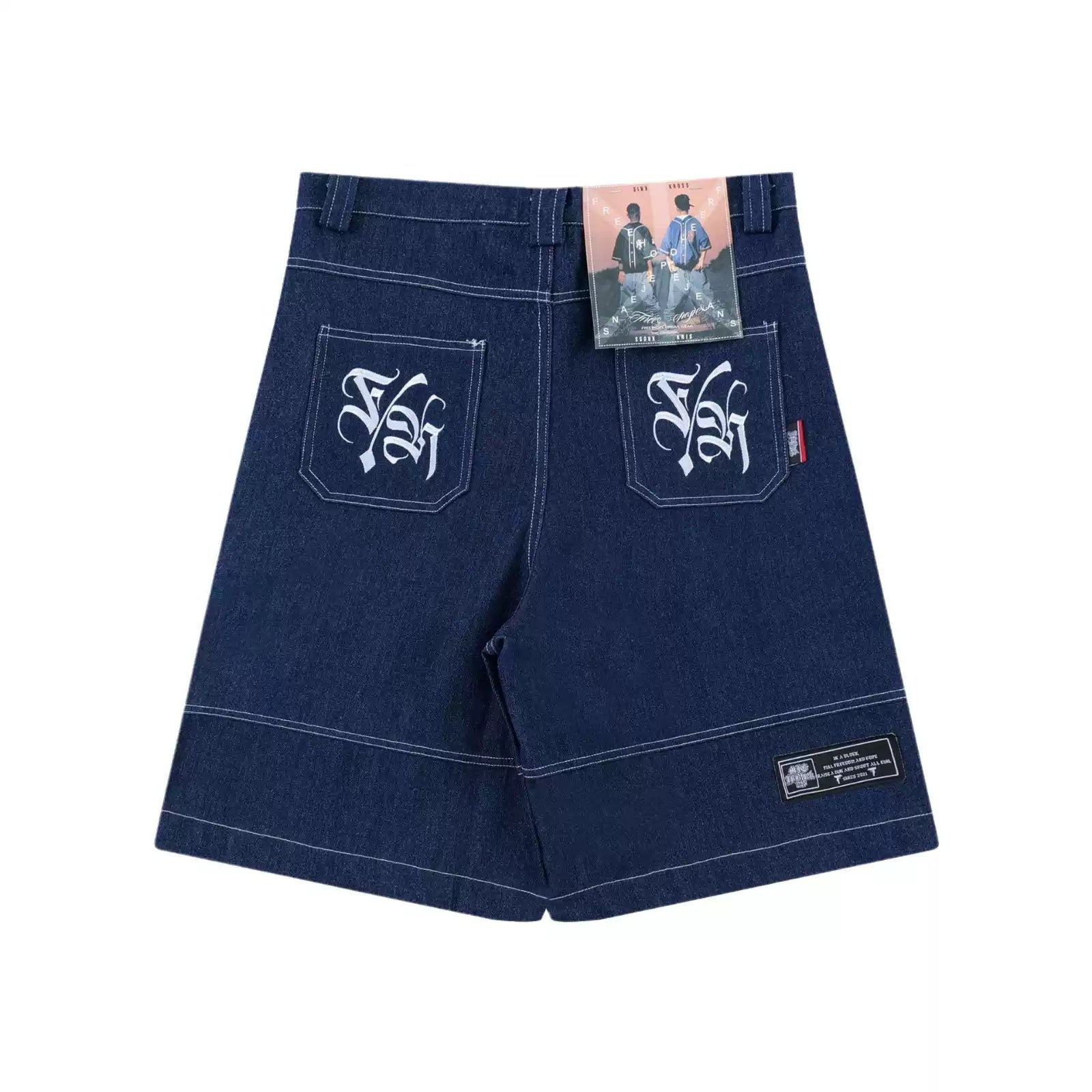 Crest Denim Baggy Shorts