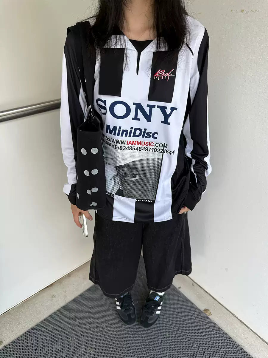 Retro Stripe Eye Top