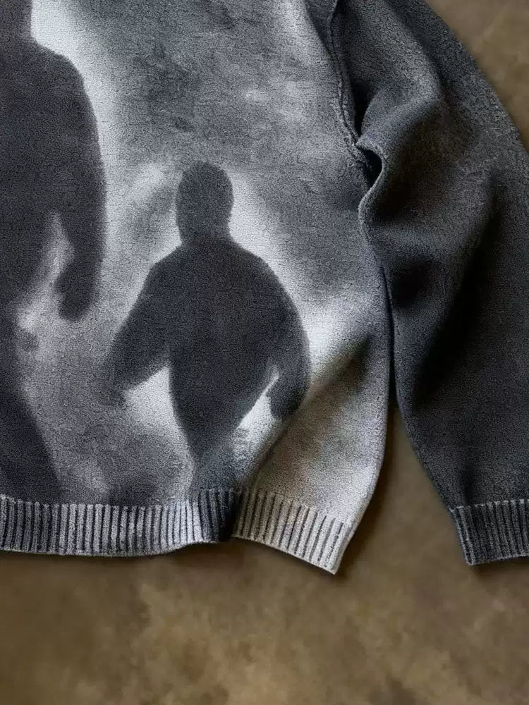 Shadow Figure Knit Sweater