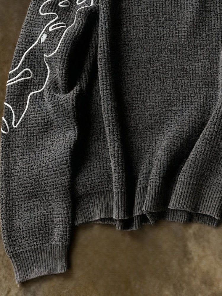 Dark Flame Knit Sweater