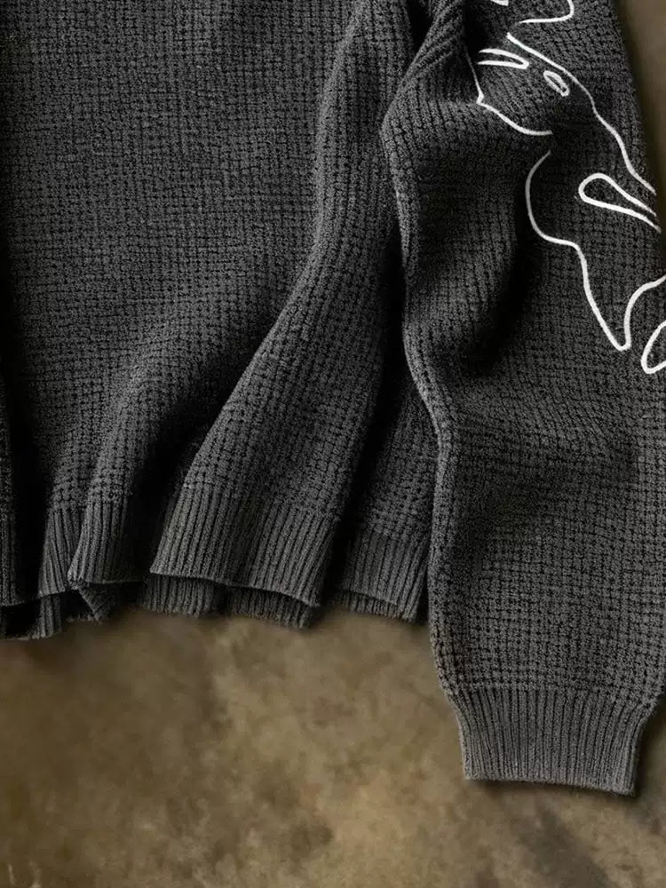 Dark Flame Knit Sweater